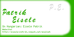 patrik eisele business card